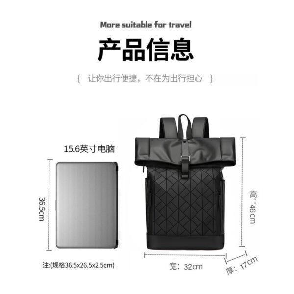 UrbanTech Roll-Top Backpack - Image 8