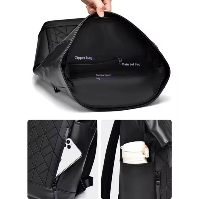 UrbanTech Roll-Top Backpack - Image 4