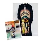 Artistic Eye Print Long Kaftan