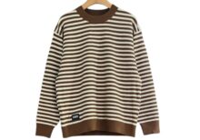 Stripe Rib Knit Sweater