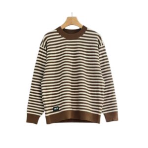Stripe Rib Knit Sweater