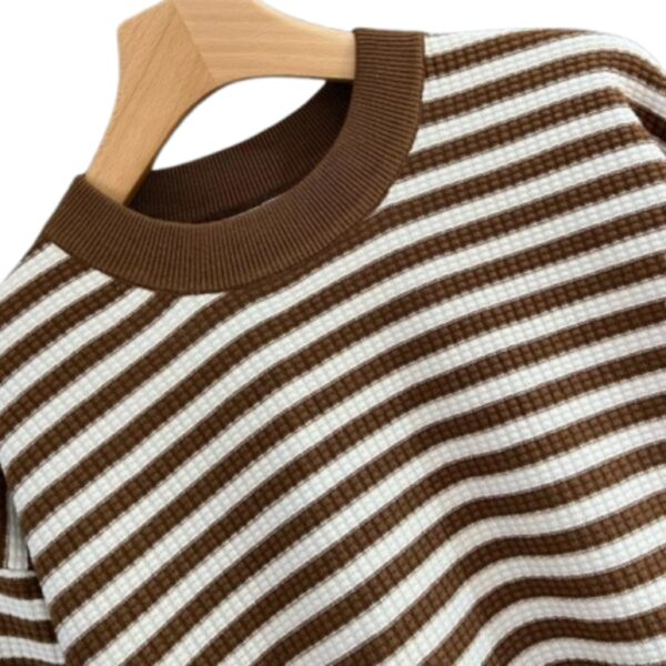 Stripe Rib Knit Sweater